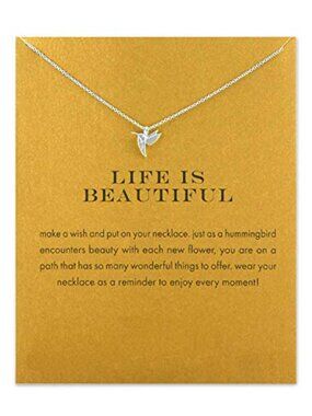 Friendship Anchor Compass Necklace Good Luck Elephant Pendant Chain Necklace